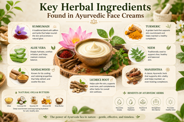 Key Herbal Ingredients Found in Ayurvedic Face Creams